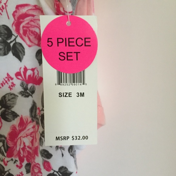 💋NWT 5 Betsey Johnson Luv Betsey Onesies💋 - Picture 8 of 8